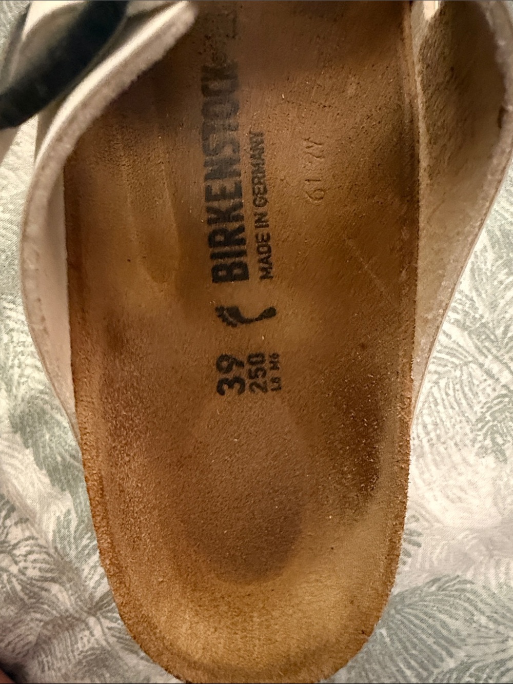 Birkenstock White Arizona Two-Strap Sandals with Silver Buckles - Picture 3 of 7